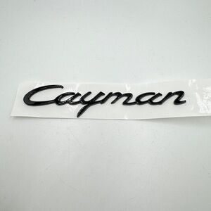 Porsche Design Black Cayman Emblem